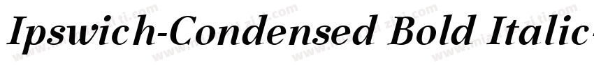 Ipswich-Condensed Bold Italic字体转换